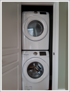 Washer/dryer included in each unit